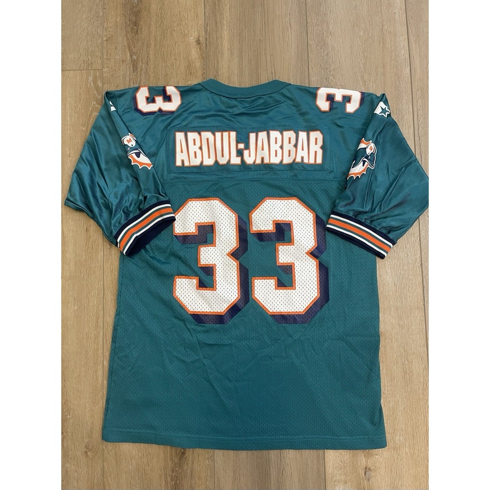 Miami Dolphins Karim Abdul-Jabbar Starter Jersey Green Large 48L Vintage #33